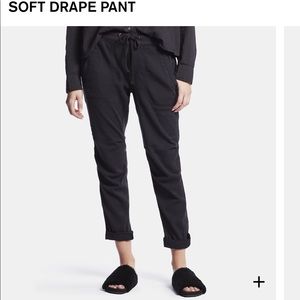 James Perse soft drape pant in french navy. Size 0